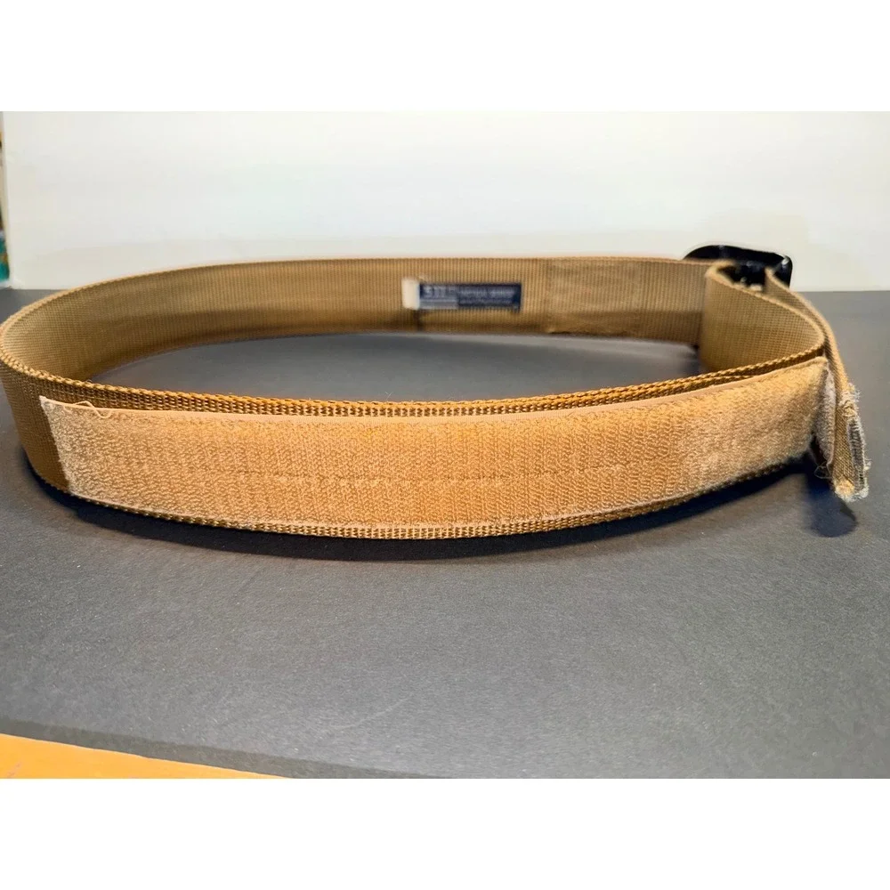 5.11 Tactical Trainer Belt Coyote Tan Nylon D-Ring 1.5